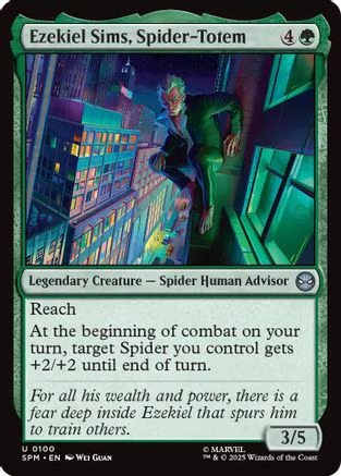 Ezekiel Sims, Spider-Totem (SPM-100) - Marvel's Spider-Man Foil [Uncommon]