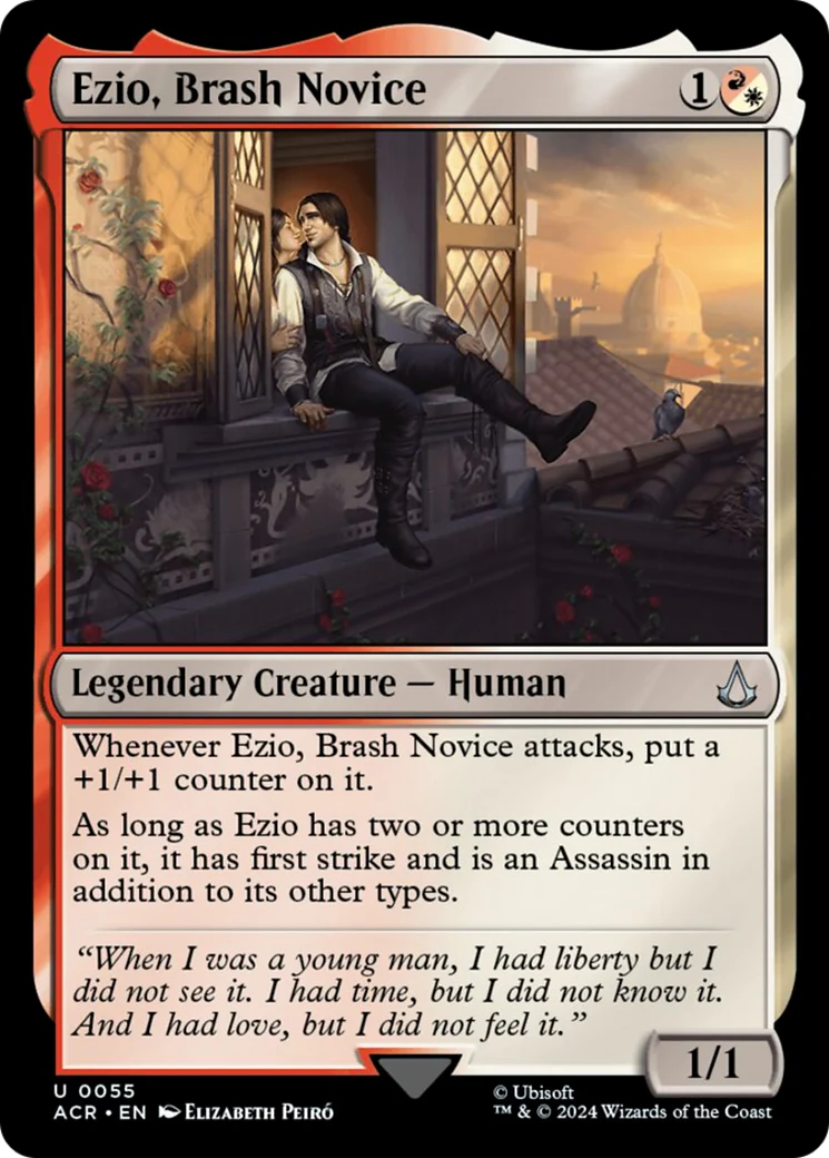 Ezio, Brash Novice (ACR-055) - Assassin's Creed Foil [Uncommon]