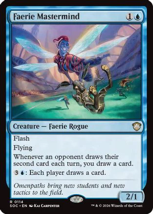 Faerie Mastermind (SOC-114) - Commander: Secrets of Strixhaven [Rare]