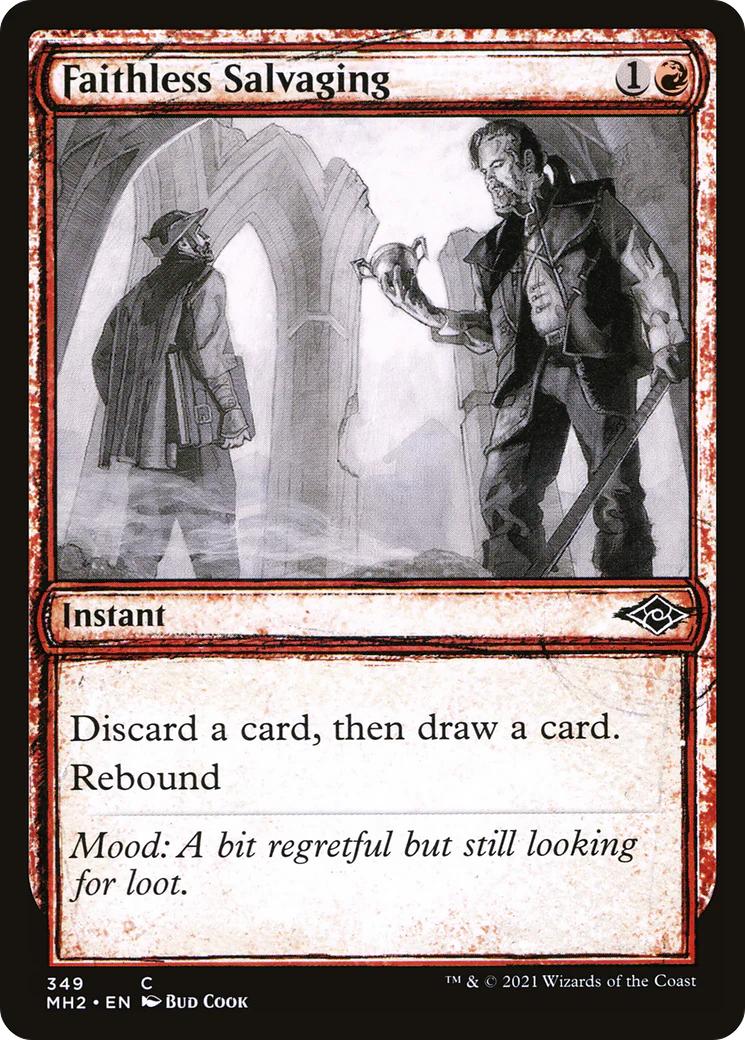 Faithless Salvaging (MH2-349) - Modern Horizons 2: (Showcase) Foil [Common]
