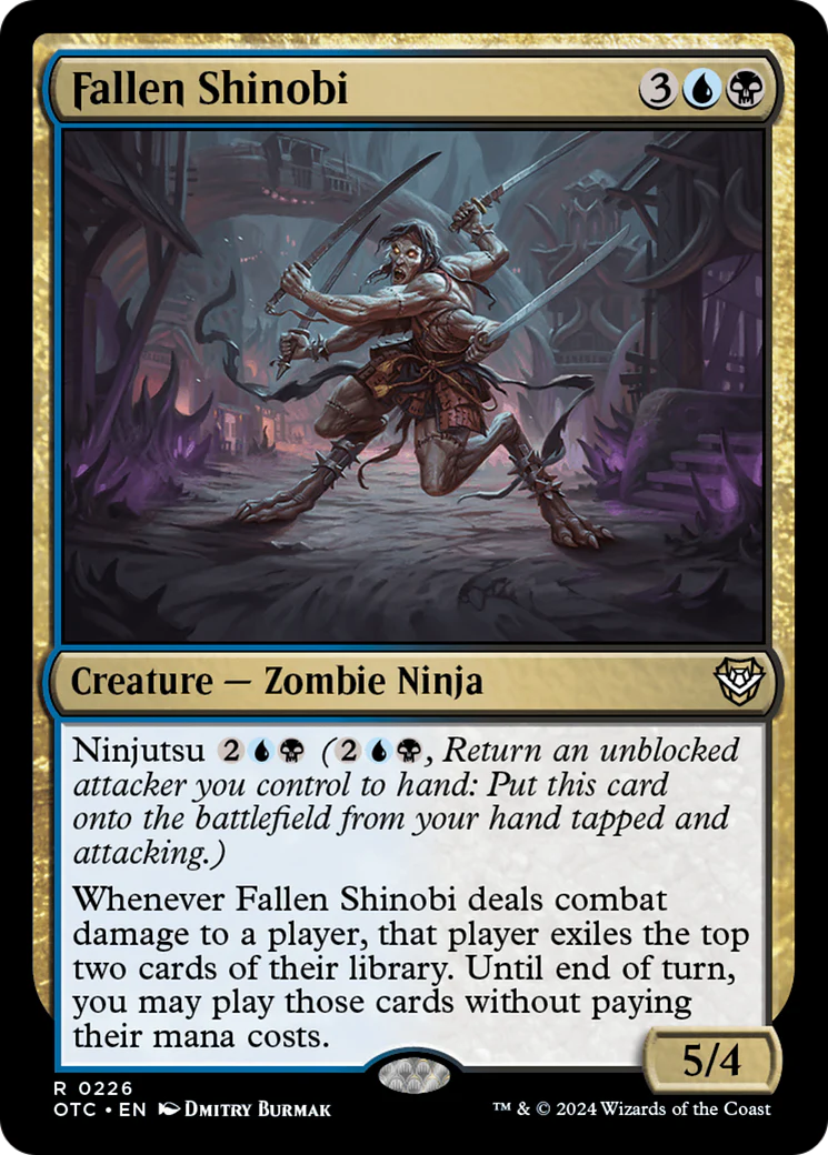 Fallen Shinobi (OTC-226) - Outlaws of Thunder Junction Commander [Rare]