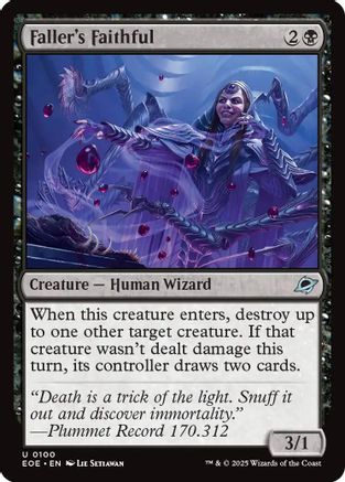 Faller's Faithful (EOE-100) - Edge of Eternities [Uncommon]