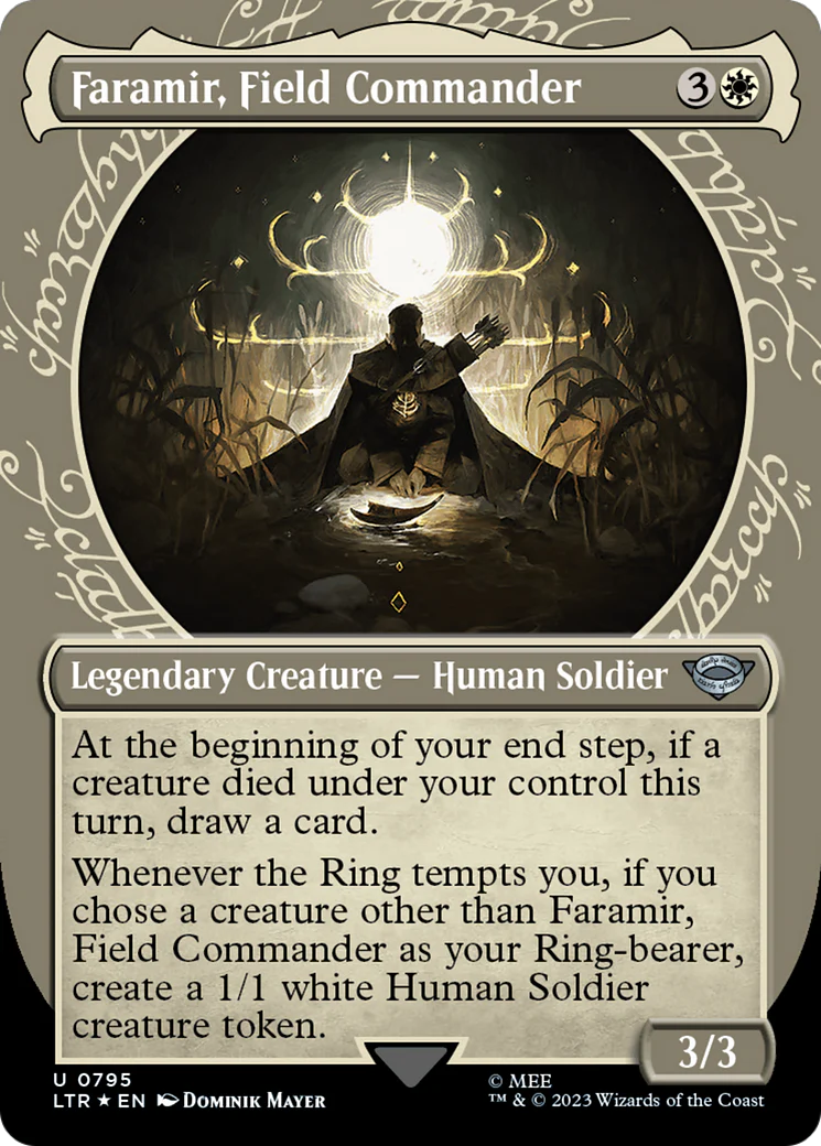 Faramir, Field Commander (LTR-795) - The Lord of the Rings: Tales of Middle-earth: (Showcase) (Borderless) Surge Foil [Uncommon]