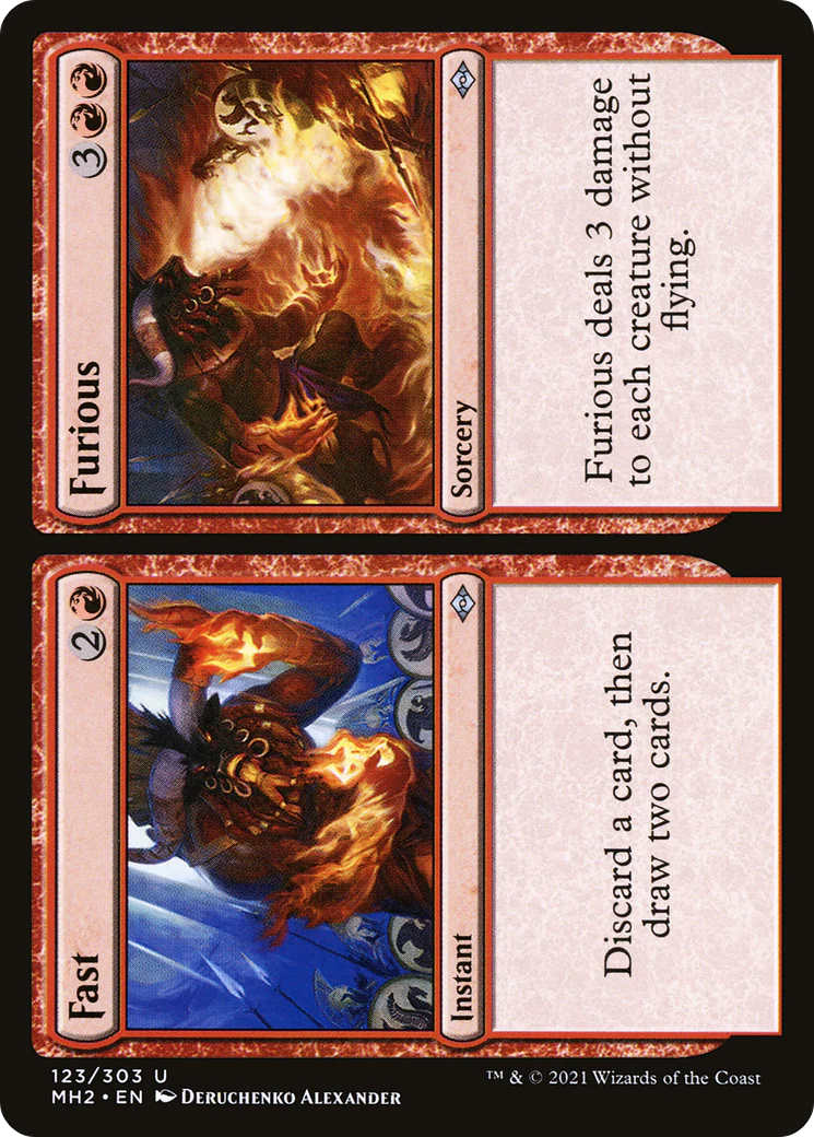 Fast // Furious (MH2-123) - Modern Horizons 2 Foil [Uncommon]