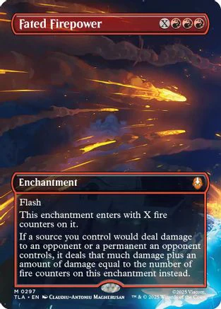 Fated Firepower (Borderless) (TLA-297) - Avatar: The Last Airbender [Mythic]