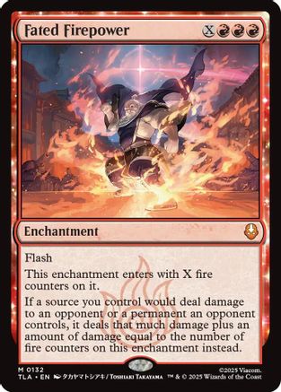 Fated Firepower (TLA-132) - Avatar: The Last Airbender Foil [Mythic]