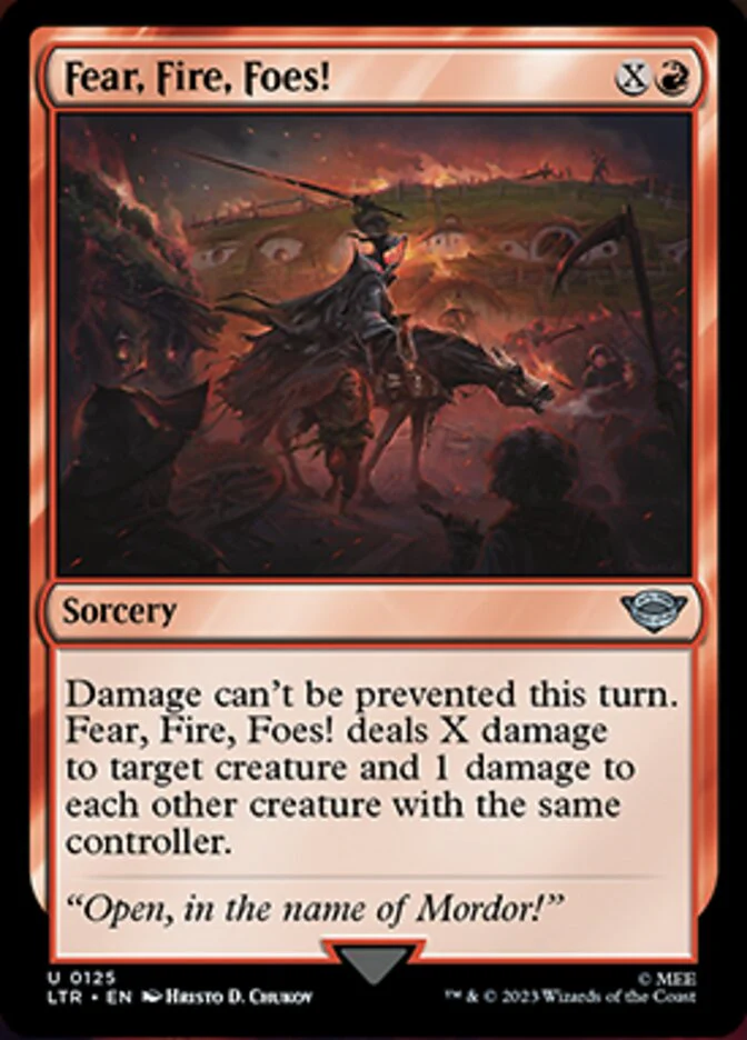 Fear, Fire, Foes! (LTR-125) - The Lord of the Rings: Tales of Middle-earth [Uncommon]