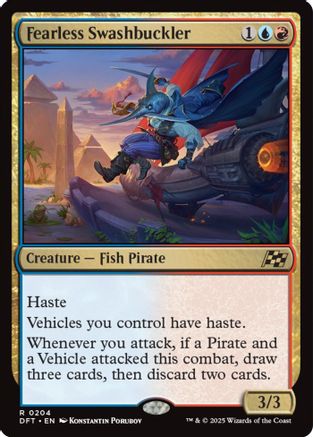 Fearless Swashbuckler (DFT-204) - Aetherdrift [Rare]