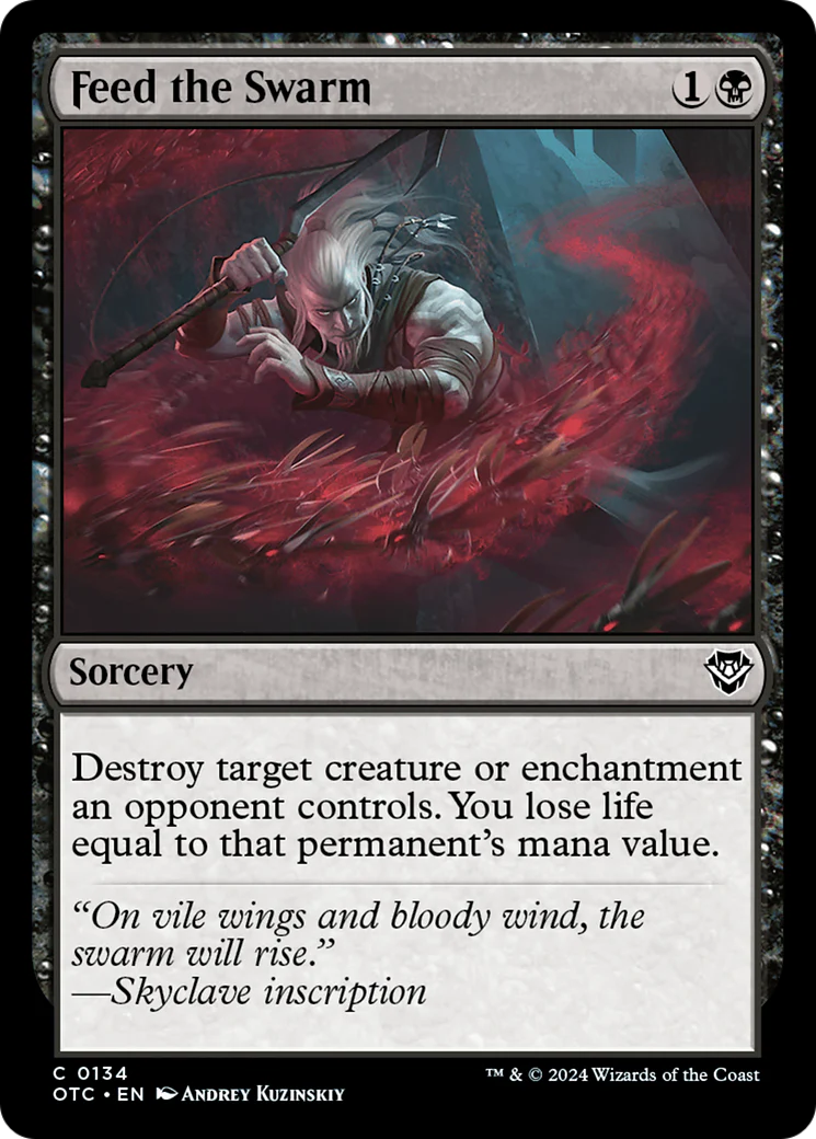 Feed the Swarm (OTC-134) - Outlaws of Thunder Junction Commander [Common]