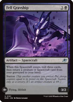 Fell Gravship (EOE-101) - Edge of Eternities Foil [Uncommon]