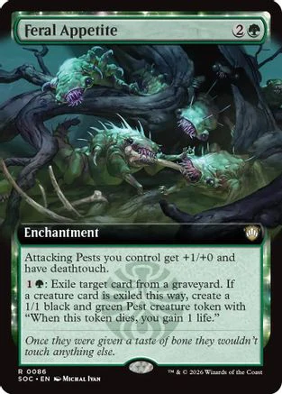 Feral Appetite (Extended Art) (SOC-086) - Commander: Secrets of Strixhaven [Rare]