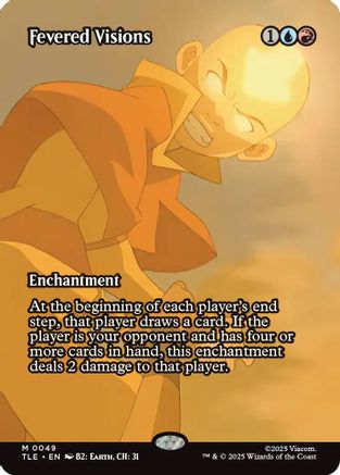 Fevered Visions (Borderless) (TLE-049) - Avatar: The Last Airbender: Eternal-Legal Foil [Mythic]