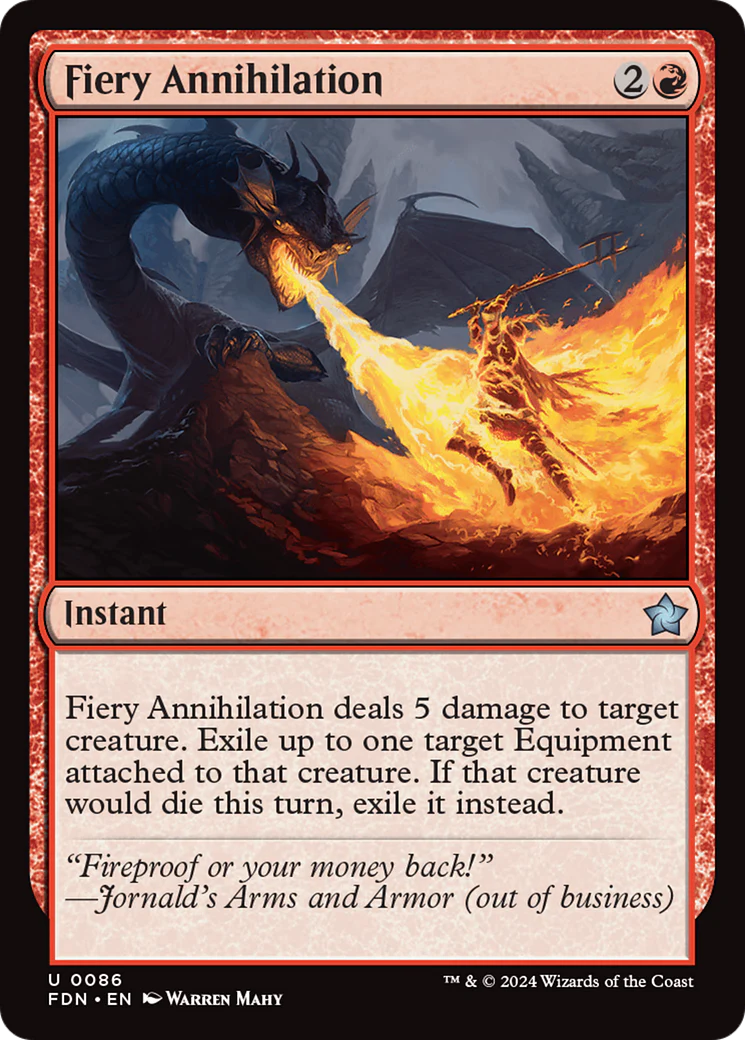 Fiery Annihilation (FDN-086) - Foundations [Uncommon]
