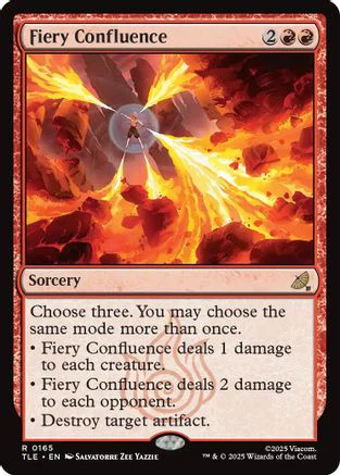Fiery Confluence (TLE-165) - Avatar: The Last Airbender: Eternal-Legal Foil [Rare]