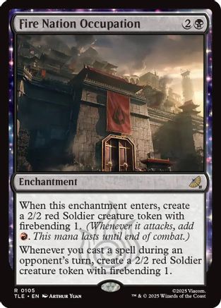 Fire Nation Occupation (TLE-105) - Avatar: The Last Airbender: Eternal-Legal Foil [Rare]