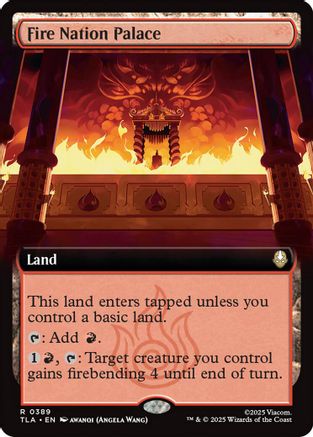 Fire Nation Palace (Extended Art) (TLA-389) - Avatar: The Last Airbender [Rare]