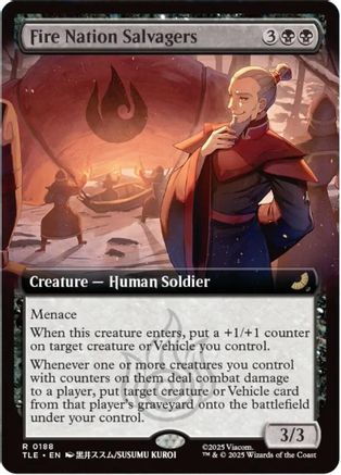 Fire Nation Salvagers (Extended Art) (TLE-188) - Avatar: The Last Airbender: Eternal-Legal Foil [Rare]