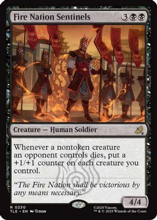 Fire Nation Sentinels (TLE-230) - Avatar: The Last Airbender: Eternal-Legal Foil [Rare]
