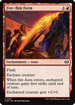 Fire-Rim Form (TDM-107) - Tarkir: Dragonstorm [Common]
