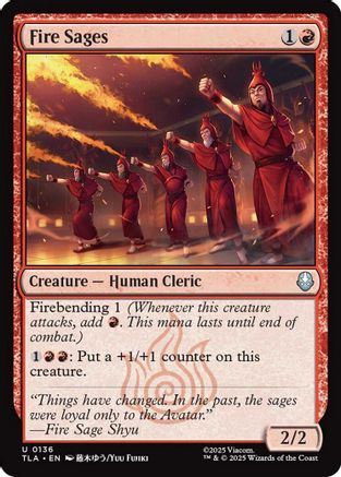 Fire Sages (TLA-136) - Avatar: The Last Airbender [Uncommon]