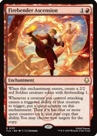 Firebender Ascension (TLA-137) - Avatar: The Last Airbender Foil [Rare]