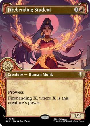 Firebending Student (Showcase) (TLA-342) - Avatar: The Last Airbender Foil [Rare]