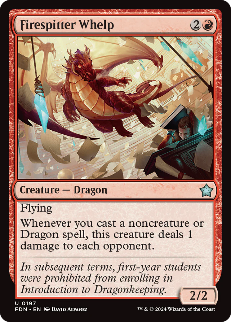 Firespitter Whelp (FDN-197) - Foundations Foil [Uncommon]