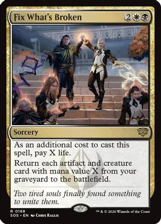 Fix What's Broken (SOS-188) - Secrets of Strixhaven Foil [Rare]