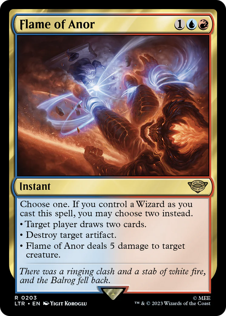 Flame of Anor (LTR-203) - The Lord of the Rings: Tales of Middle-earth Foil [Rare]