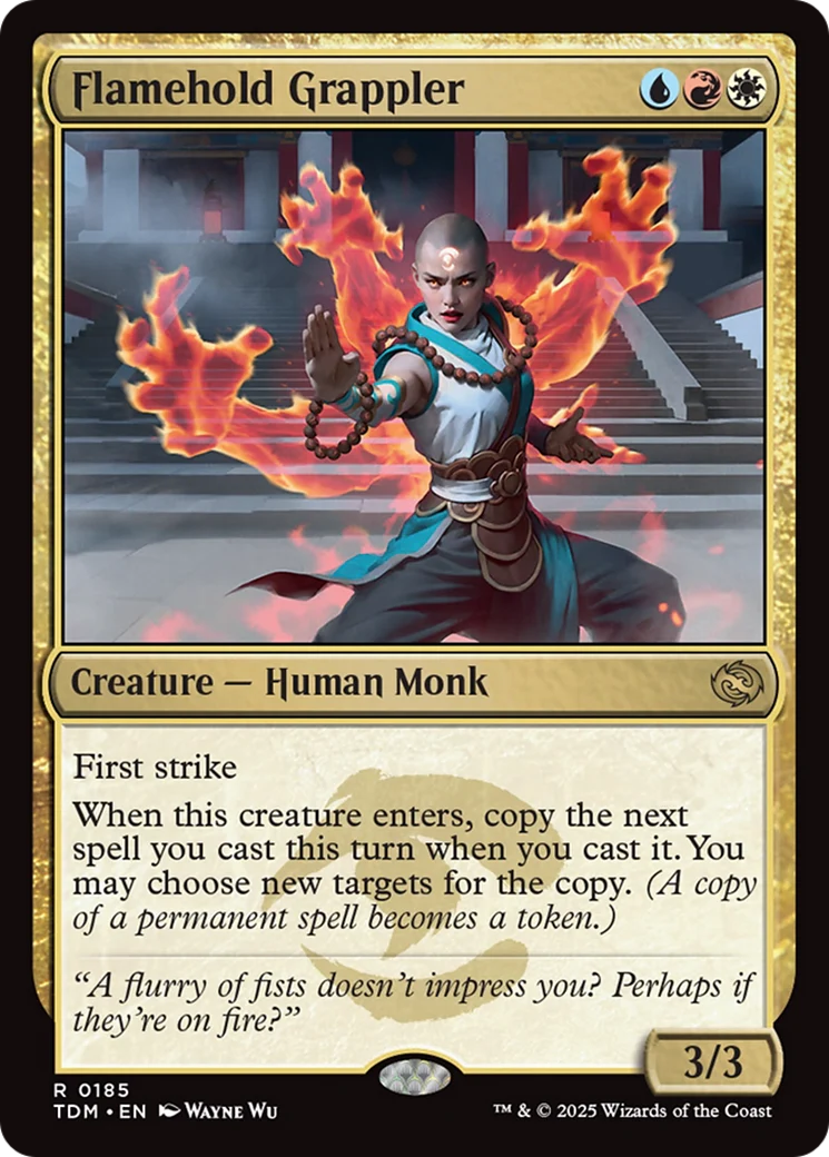 Flamehold Grappler (TDM-185) - Tarkir: Dragonstorm Foil [Rare]