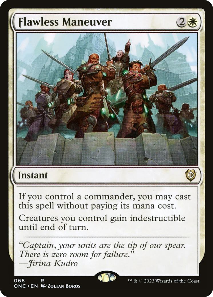 Flawless Maneuver (ONC-068) - Phyrexia: All Will Be One Commander [Rare]
