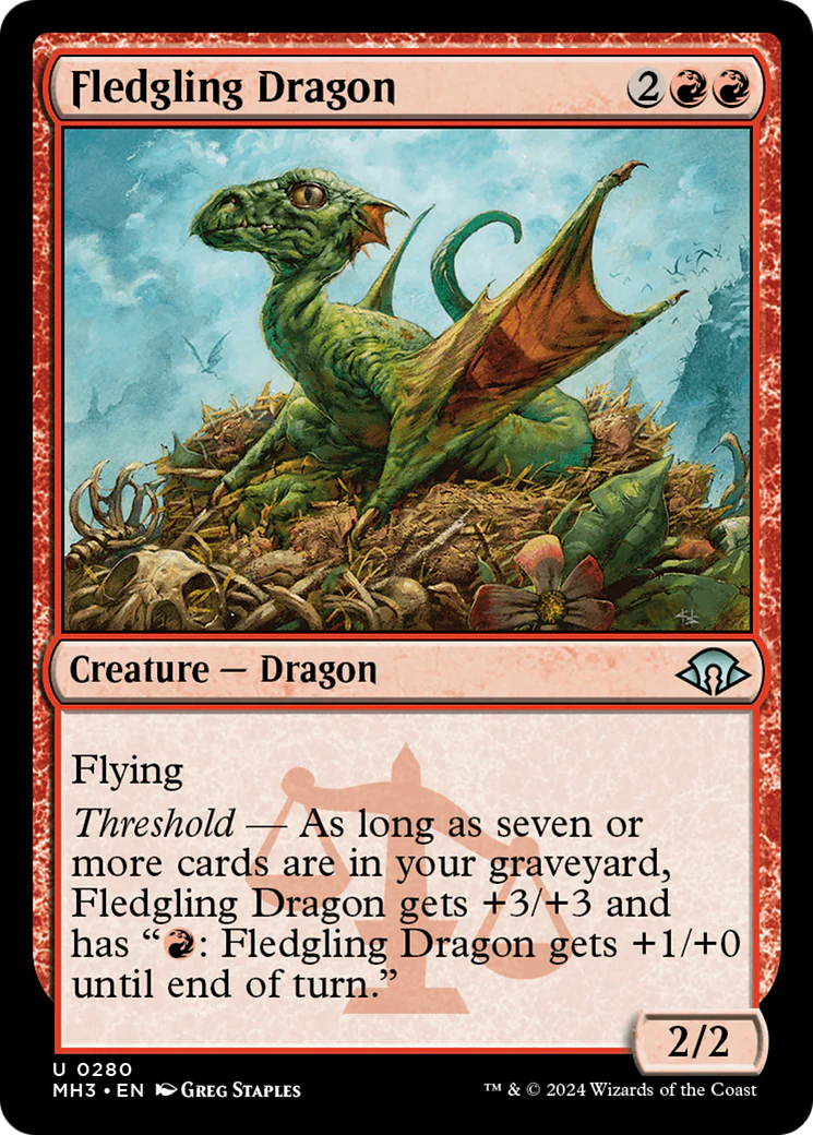 Fledgling Dragon (MH3-280) - Modern Horizons 3 [Uncommon]