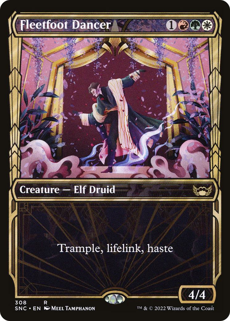 Fleetfoot Dancer (SNC-308) - Streets of New Capenna: (Showcase) Foil [Rare]