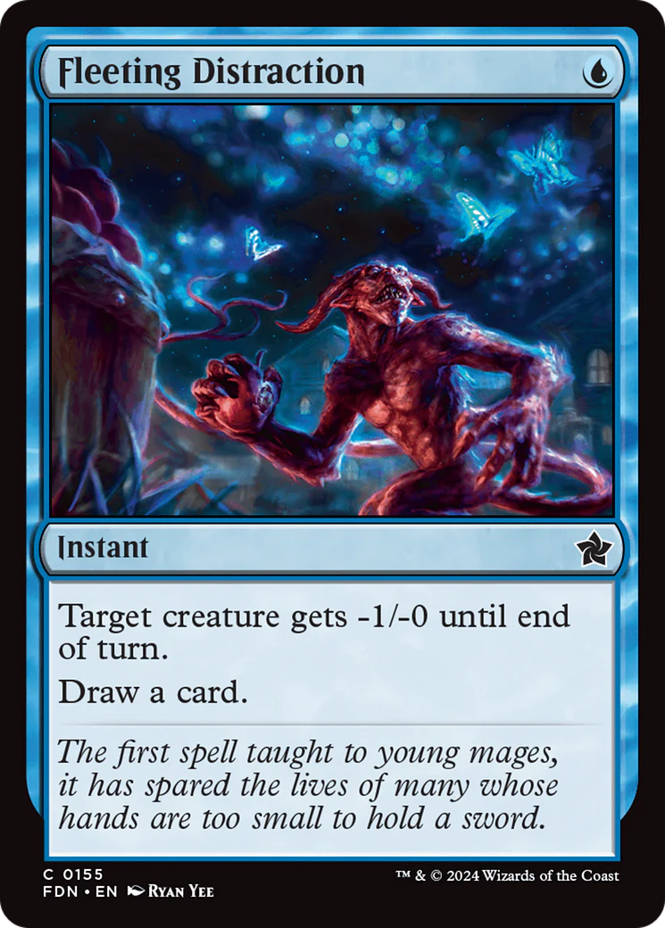 Fleeting Distraction (FDN-155) - Foundations Foil [Common]