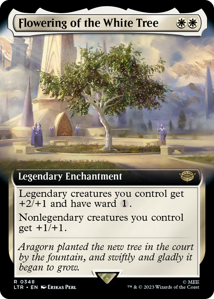 Flowering of the White Tree (LTR-348) - The Lord of the Rings: Tales of Middle-earth: (Extended Art) [Rare]