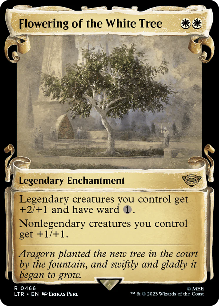 Flowering of the White Tree (LTR-466) - The Lord of the Rings: Tales of Middle-earth: (Showcase) Scroll Foil [Rare]