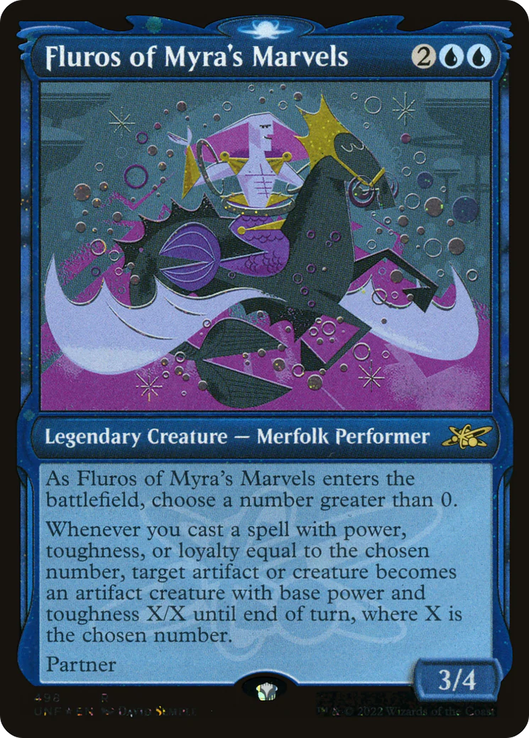 Fluros of Myra's Marvels (UNF-498) - Unfinity: (Showcase) Galaxy Foil [Rare]