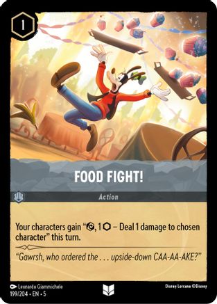 Food Fight! (199/204) - Shimmering Skies Cold Foil [Uncommon]