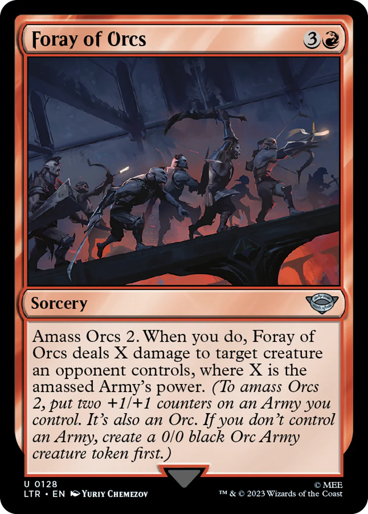 Foray of Orcs (LTR-128) - The Lord of the Rings: Tales of Middle-earth [Uncommon]