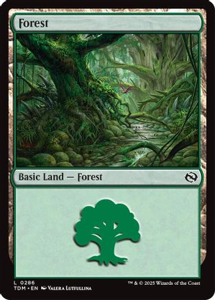 Forest (0286) (TDM-286) - Tarkir: Dragonstorm [Land]