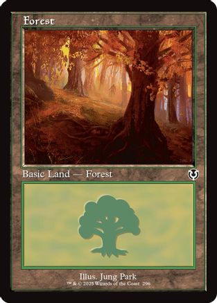 Forest (296) (Retro Frame) (INR-296) - Innistrad Remastered Foil [Land]