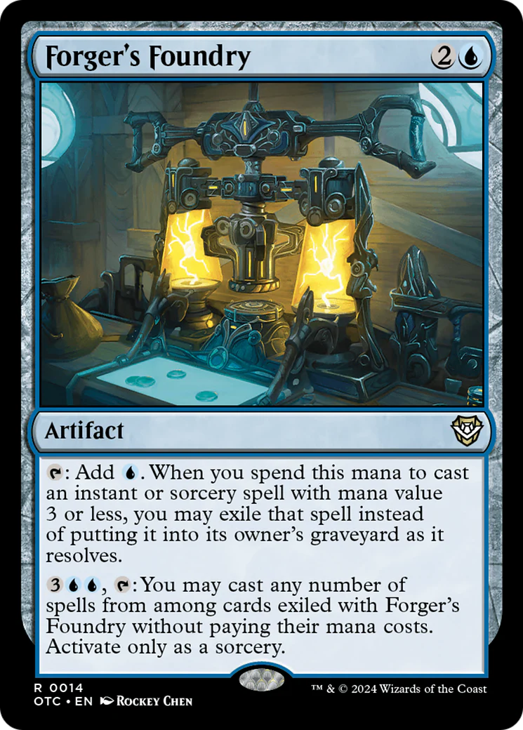 Forger's Foundry (OTC-014) - Outlaws of Thunder Junction Commander Foil [Rare]