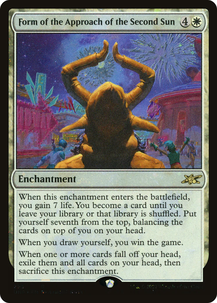 Form of the Approach of the Second Sun (UNF-295) - Unfinity Galaxy Foil [Rare]