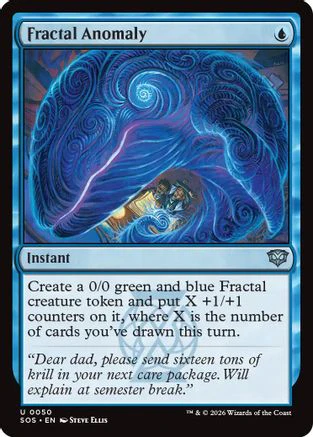 Fractal Anomaly (SOS-050) - Secrets of Strixhaven [Uncommon]