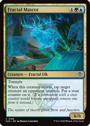 Fractal Mascot (SOS-189) - Secrets of Strixhaven Foil [Common]