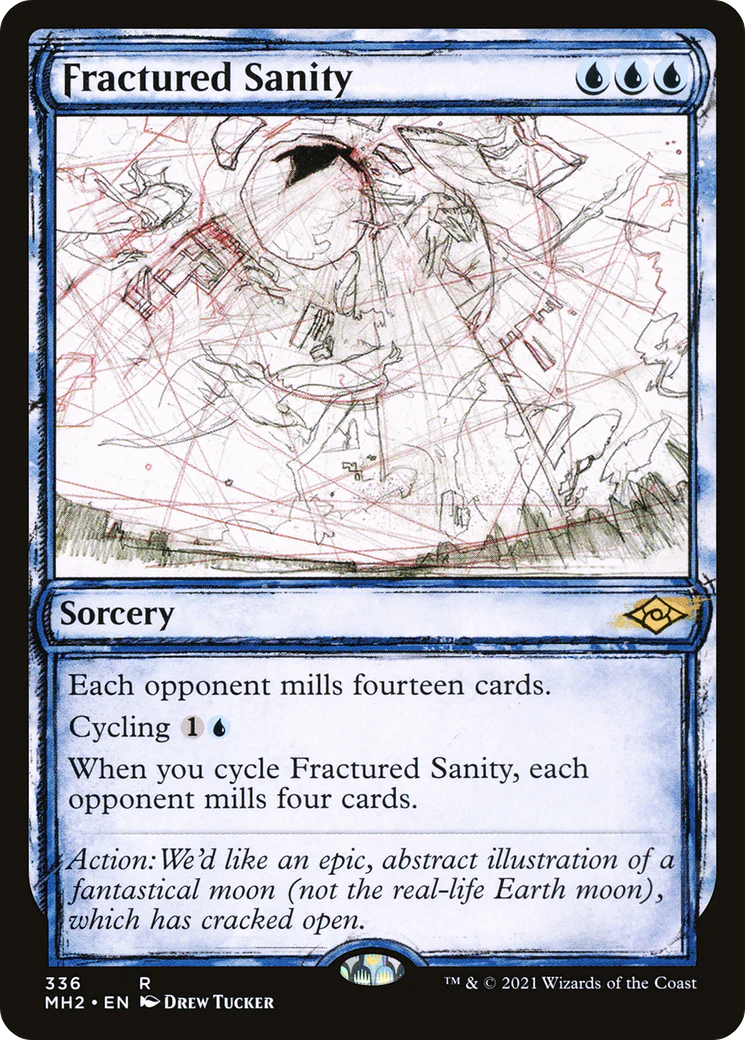 Fractured Sanity (MH2-336) - Modern Horizons 2: (Showcase) Foil [Rare]