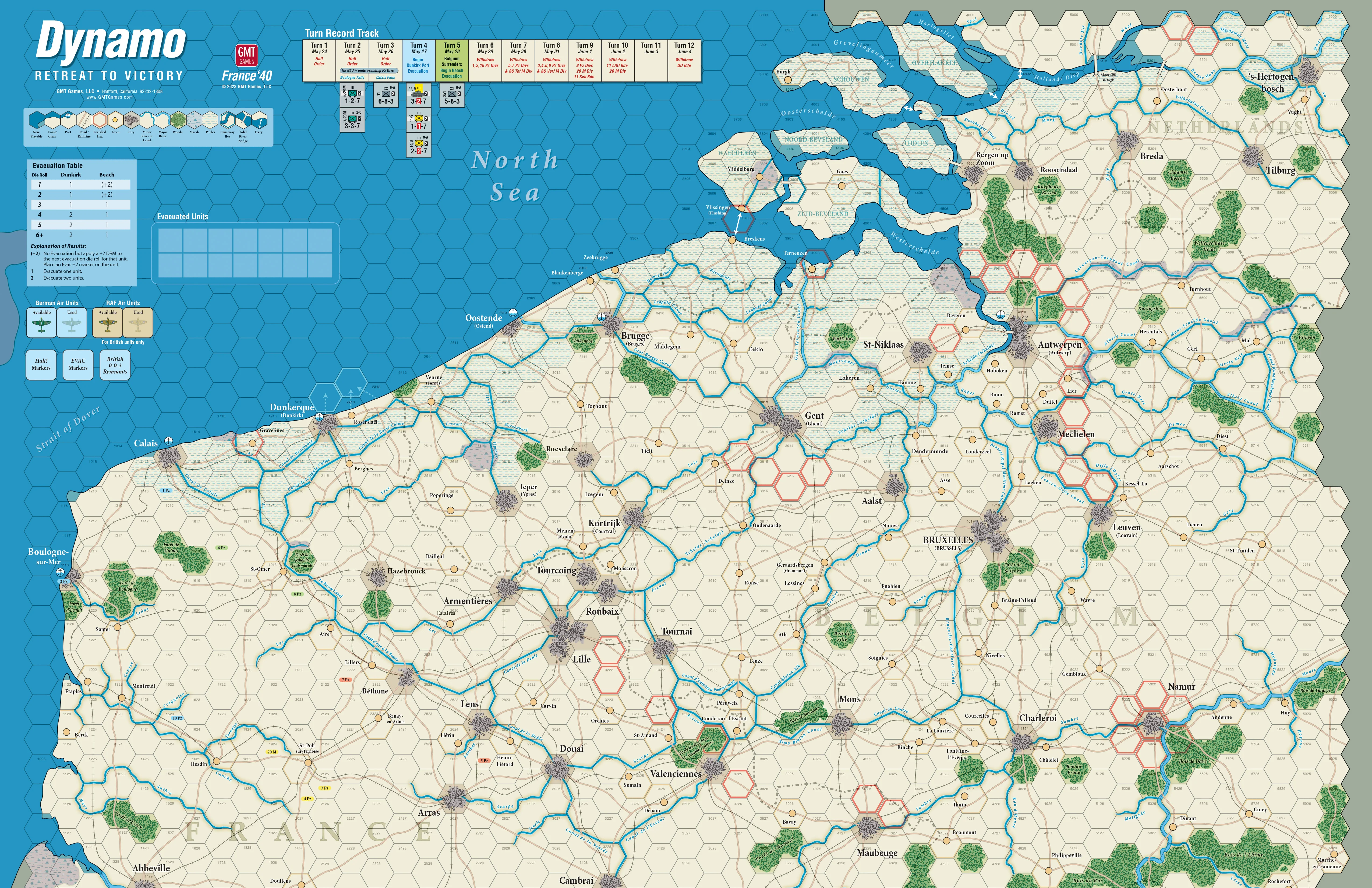 France '40 Mounted Map - Image 3