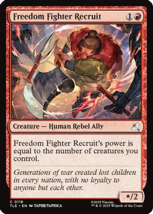 Freedom Fighter Recruit (TLE-118) - Avatar: The Last Airbender: Eternal-Legal Foil [Common]