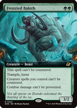 Frenzied Baloth (Extended Art) (EOE-342) - Edge of Eternities Foil [Rare]