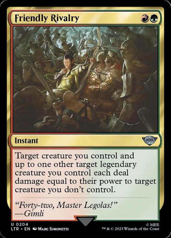 Friendly Rivalry (LTR-204) - The Lord of the Rings: Tales of Middle-earth [Uncommon]